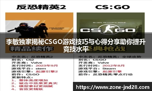 李敏独家揭秘CSGO游戏技巧与心得分享助你提升竞技水平